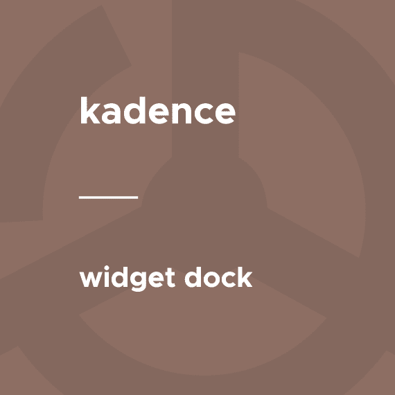Kadence – Widget Dock 1.0.6 插件下载