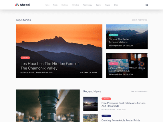 MyThemeShop Ahead WordPress Theme 1.0.12 主题下载