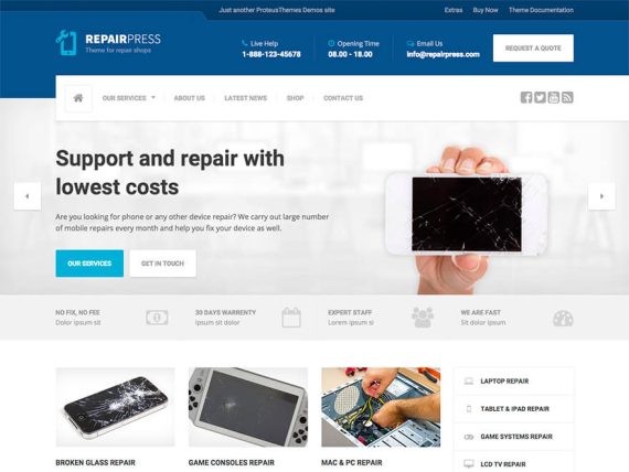 ProteusThemes – RepairPress 1.5.3
