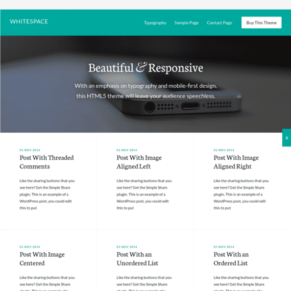 StudioPress Whitespace Pro Genesis WordPress Theme 1.0.3