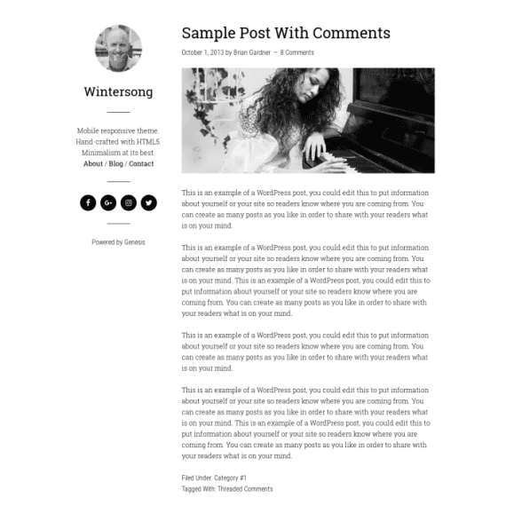 StudioPress Wintersong Pro WordPress Theme 1.10.0