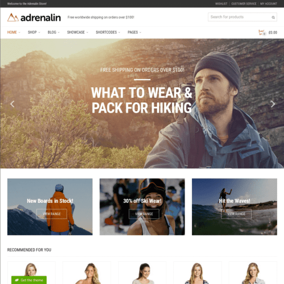 Adrenalin v2.3.1 –  多功能 WooCommerce 主题下载
