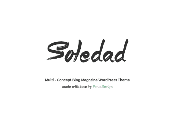 Soledad 8.7.7 – 多用途 WordPress 博客主题破解版下载