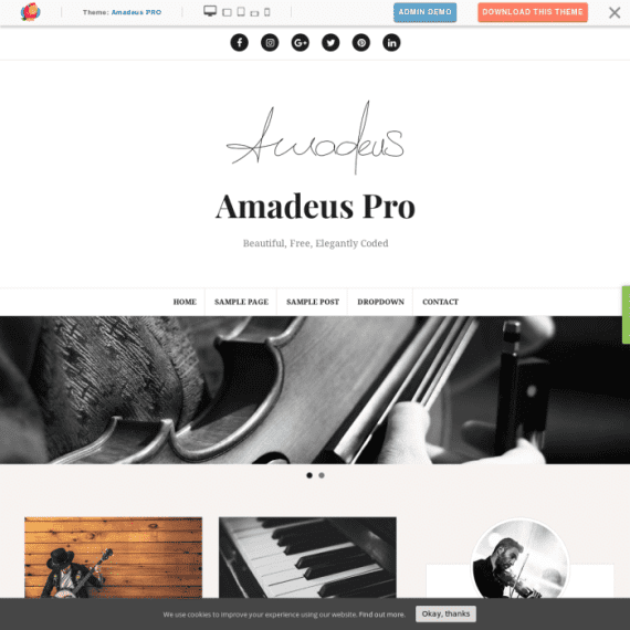 ThemeIsle Amadeus Pro WordPress Theme 1.6.1 主题下载
