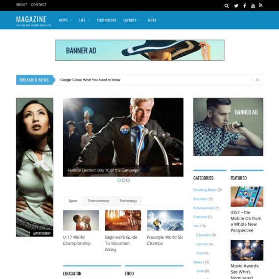 Themify Magazine WordPress Theme v7.1.3 主题下载