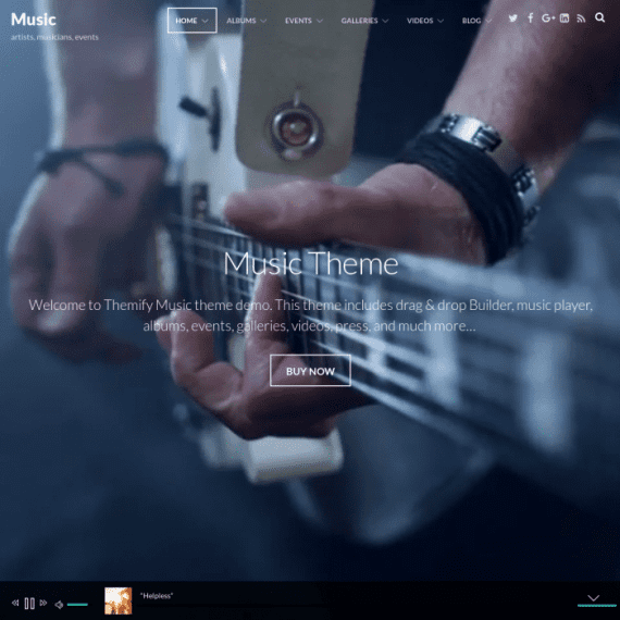 Themify Music WordPress Theme v7.9.7 wordpress主题下载