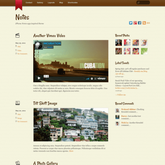 Themify Notes WordPress Theme 5.6.3 word press主题下载