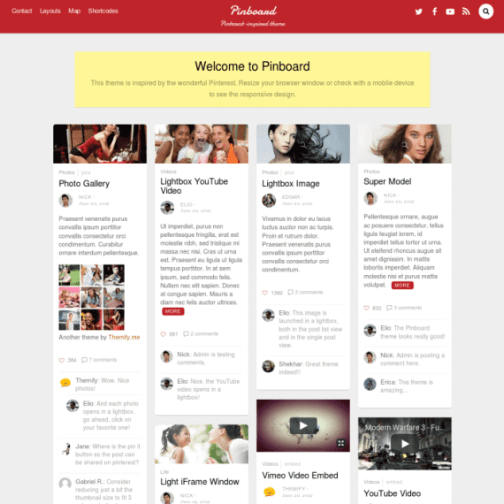 Themify Pinboard WordPress Theme v5.6.3 主题下载