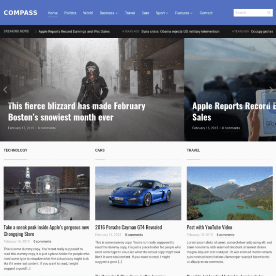 WPZoom Compass WordPress Theme 1.2.2