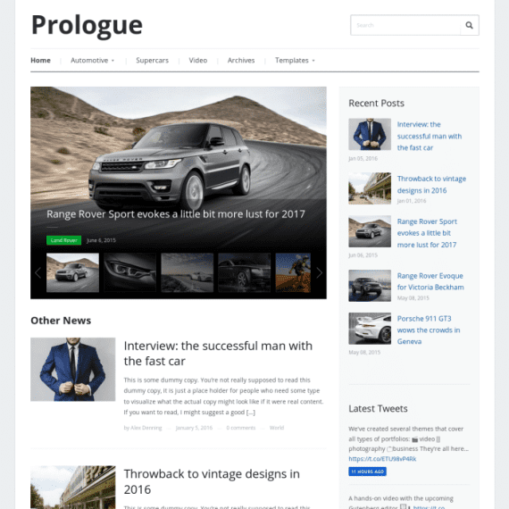 WPZoom Prologue WordPress Theme 1.0.12