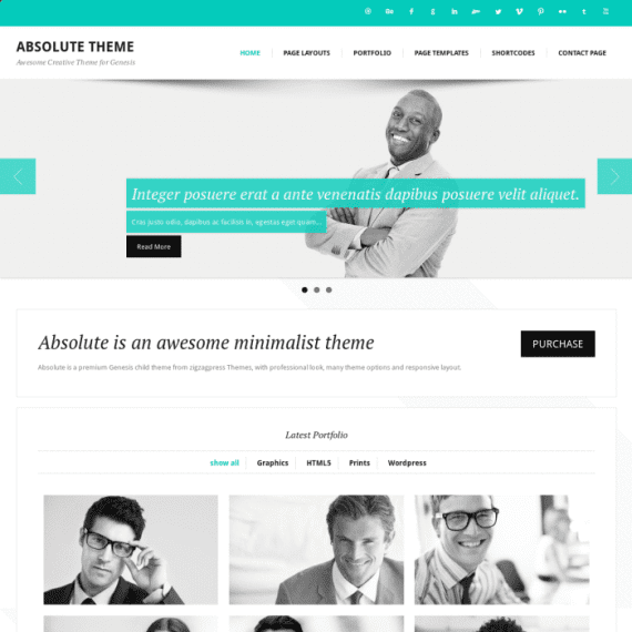 ZigZagPress Absolute Genesis Child WordPress Theme 1.8.1 主题下载