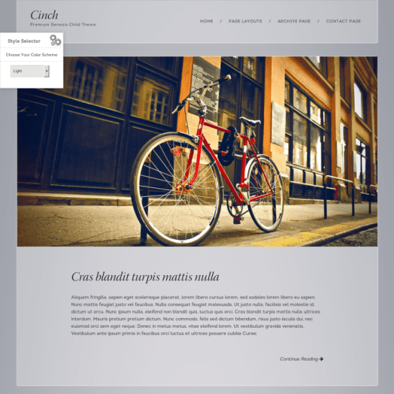 ZigZagPress Cinch Genesis Child WordPress Theme 1.3