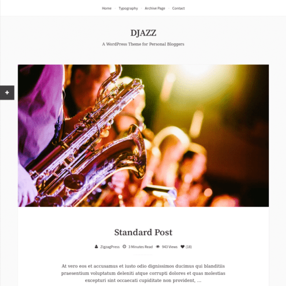 ZigZagPress Djazz Genesis Child WordPress Theme 1.0