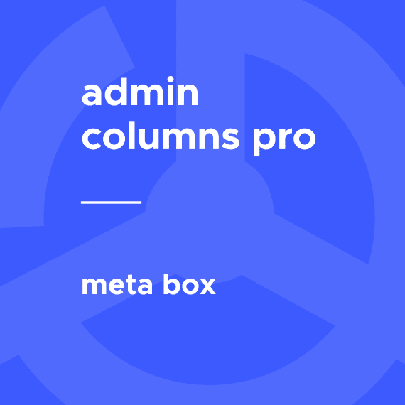 Admin Columns Pro – Meta Box 1.2