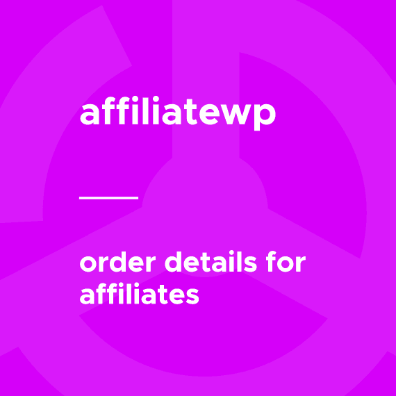 AffiliateWP – Order Details For Affiliates 1.3 拓展插件下载