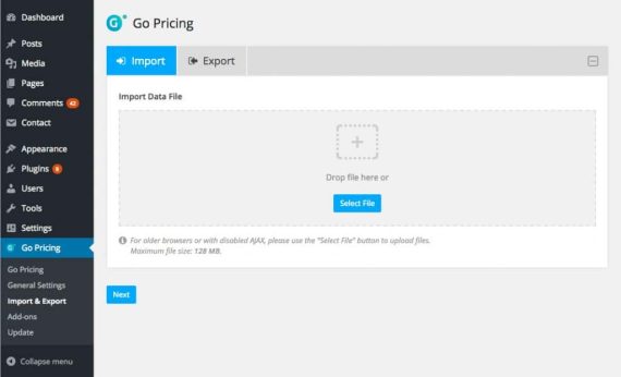 Go Pricing 3.3.19 WordPress 响应式定价表插件下载