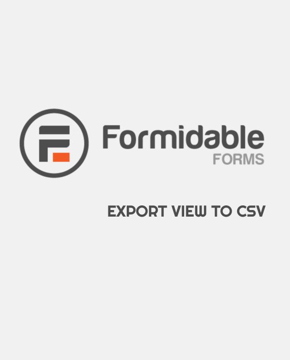 Formidable Export View to CSV 1.11 拓展插件下载