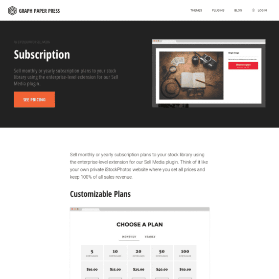 Graph Paper Press Sell Media Subscription 1.0.3 付费订阅拓展插件下载