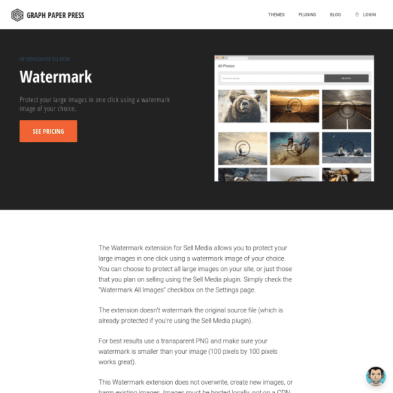 Graph Paper Press Sell Media Watermark 2.0.4 水印拓展插件下载