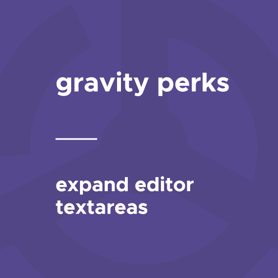 Gravity Perks – Expand Editor Textareas 1.1