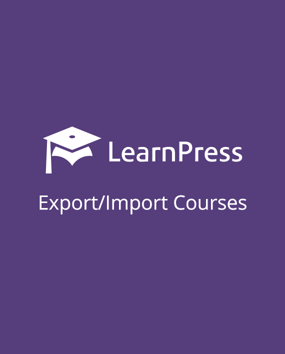 LearnPress – Export/Import Courses 4.0.1