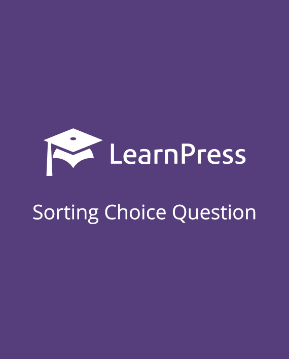 LearnPress – Sorting Choice Question 4.0.2 拓展插件下载