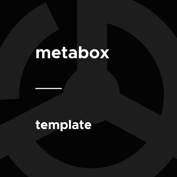 Meta Box – Template 1.2.5 wordpress插件下载