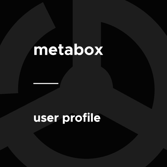 Meta Box – User Profile 2.5.10 WordPress插件下载