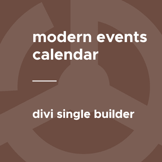 MEC – Divi Single Builder 1.0.3