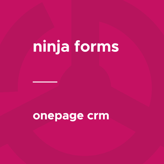 Ninja Forms – OnepageCRM 3.0.2