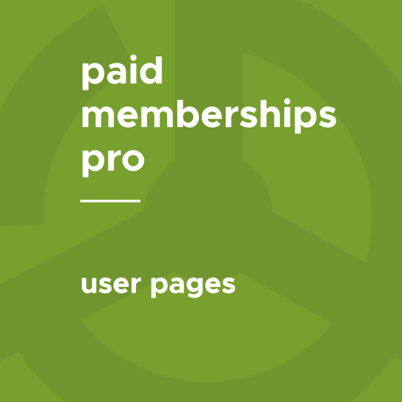 Paid Memberships Pro – User Pages .6