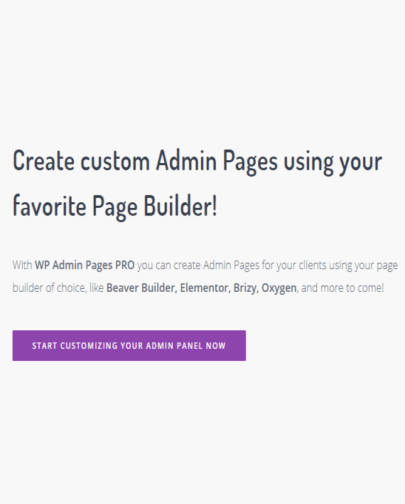 WP Admin Pages PRO 1.8.5 wordpress网站后台美化优化插件下载