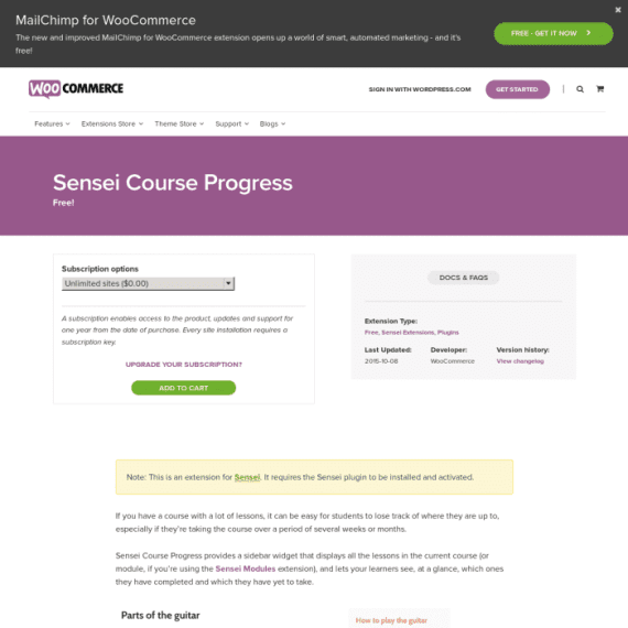 Sensei Course Progress 2.0.4