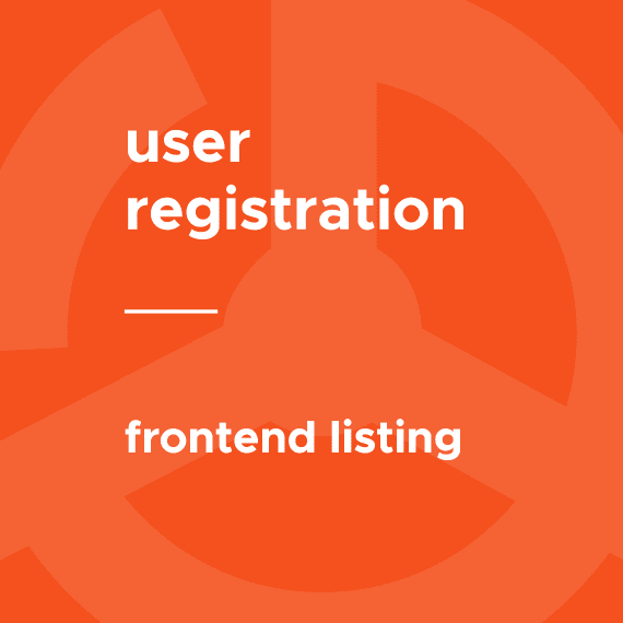User Registration Frontend Listing 1.0.3