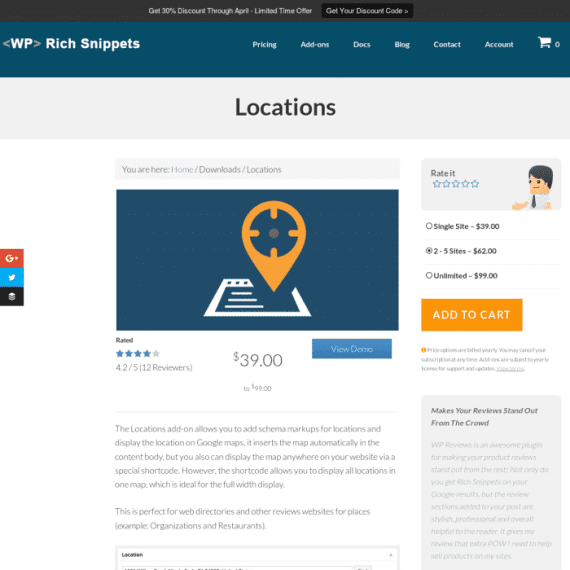 WP Rich Snippets Locations Addon 1.2
