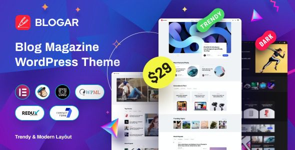 Blogar v1.3.4 WordPress博客主题下载