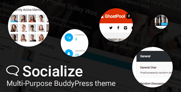 Socialize v2.43.0: 多用途 BuddyPress 主题下载