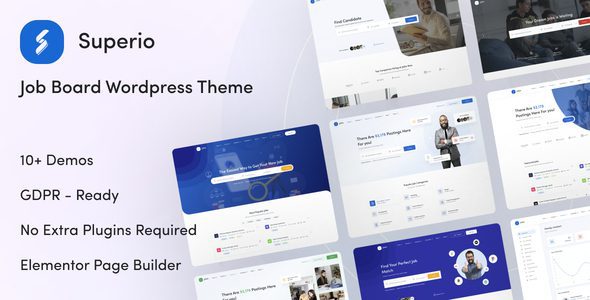 Superio v1.3.37 – 求职招聘网WordPress主题下载