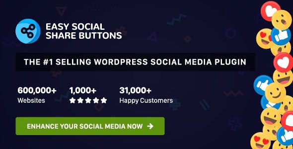 Easy Social Share Buttons for WordPress v11.6.1 社交分享按钮插件下载