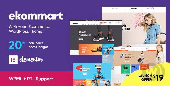 ekommart v.4.1.6 多合一电子商务WordPress主题破解版下载