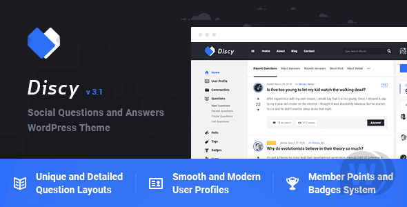 Discy v5.7.4 – 仿知乎问答社区WordPress主题免费下载破解