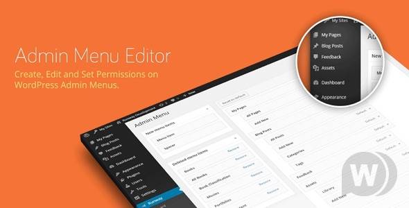 Admin Menu Editor Pro v2.37 +附加组件 WordPress后台管理菜单自定义修改插件下载