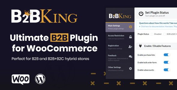 B2BKing Pro v5.6.30 终极 WooCommerce B2B 和批发商城插件下载