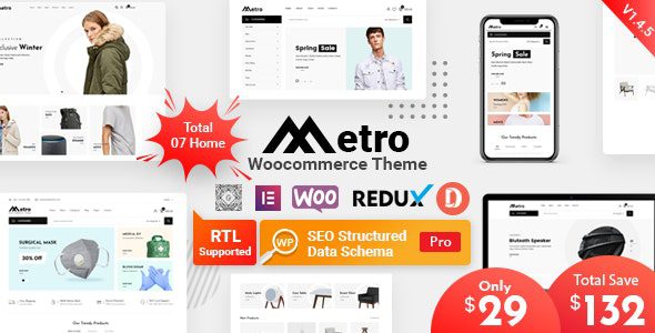 Metro v.2.11 – Woo 的最小 轻量级WordPress 电商主题下载