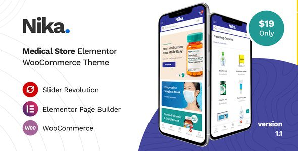 Nika v1.2.19 医学器械WooCommerce主题下载
