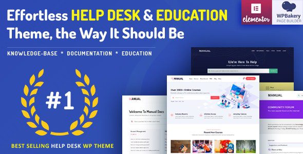 Manual v7.5.4 – 文档、知识库和教育 WordPress 主题下载