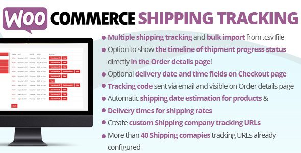 WooCommerce Shipping Tracking v42.3 物流追踪插件下载