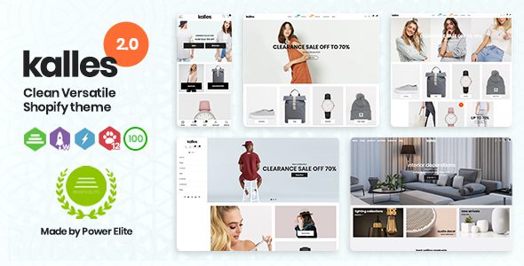 Kalles v.5.4.2 – 干净、多功能、响应迅速的 Shopify 主题下载 – RTL 支持