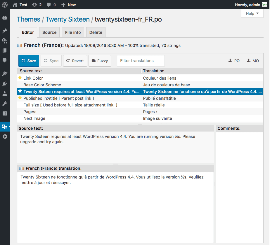 Loco Translate v2.8.0 直接在 WordPress 中翻译主题和插件下载+汉化