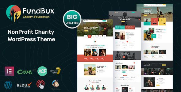 Fundbux v1.5.0 – 慈善和筹款 WordPress 主题下载